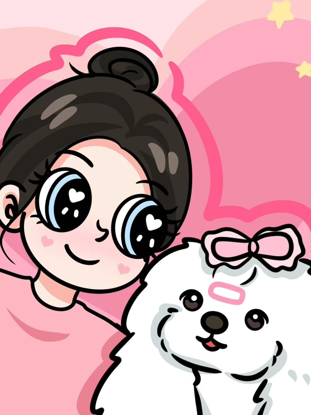 Custom star butterfly wind painting